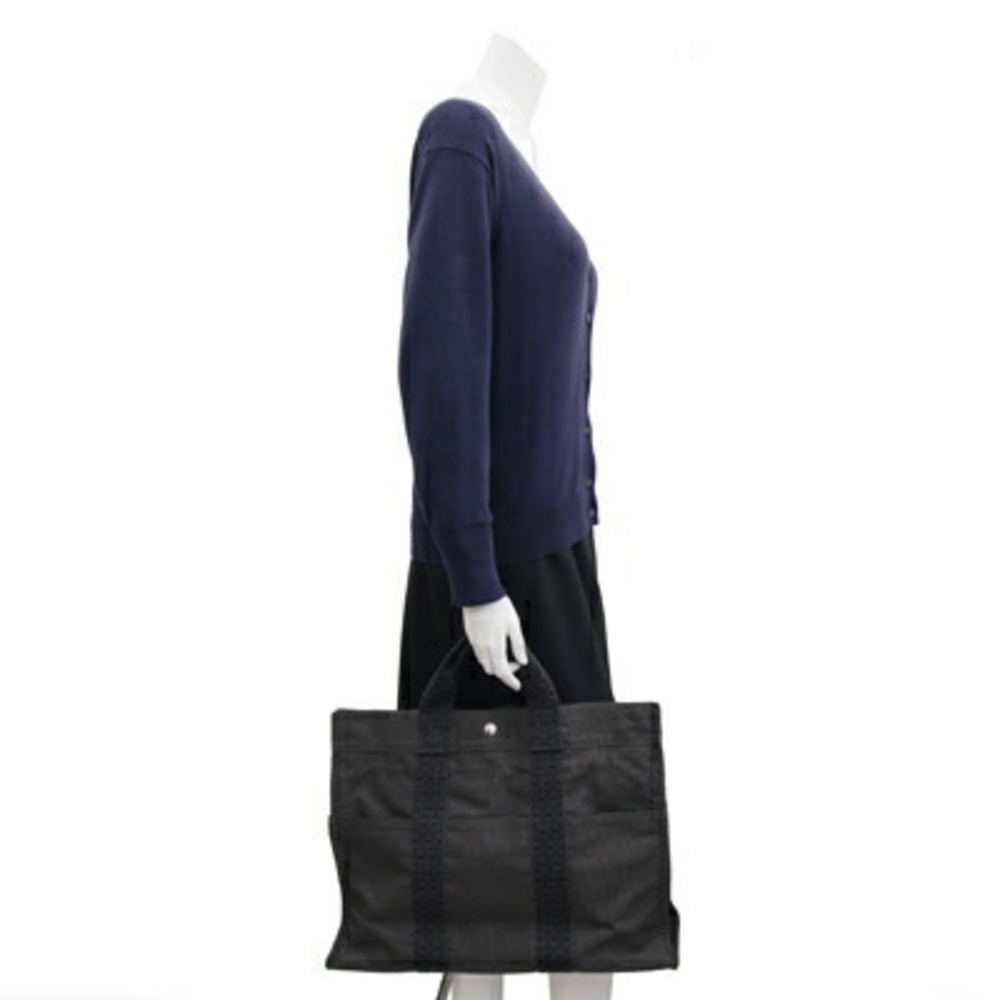 HERMES handbag Yell line tote MM gray canvas men's women's - Picture 7 of 7